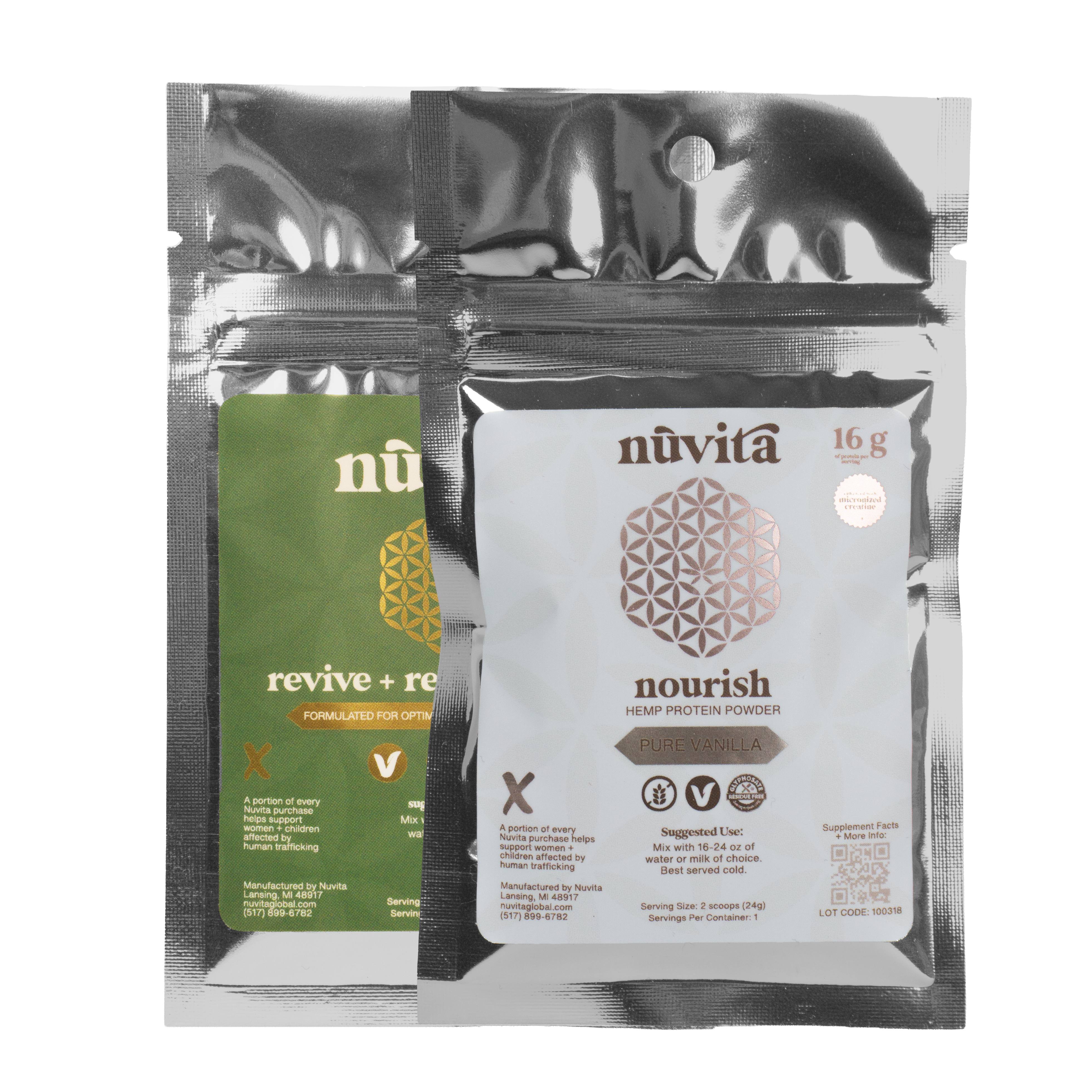 Nourish Protein & Revive Greens Sample Pack