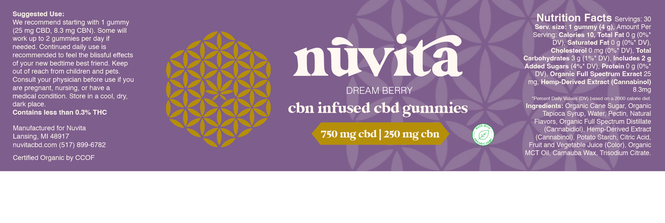 CBN Infused Full Spectrum Gummies (Full Retail $109.50)