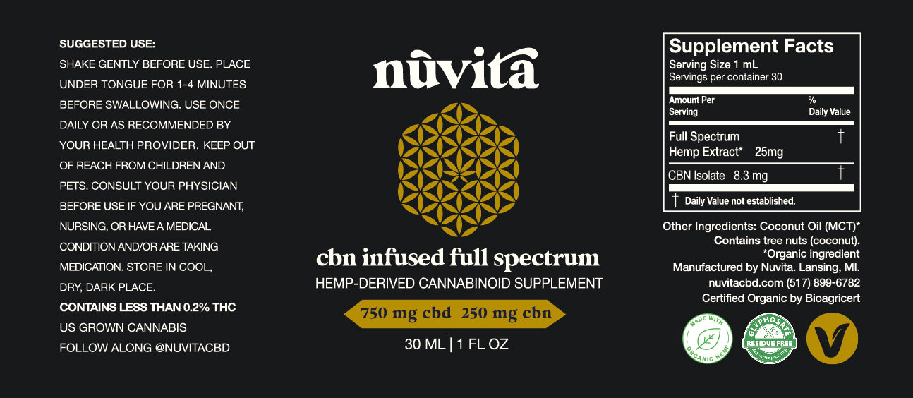 CBN Infused Full Spectrum CBD Oil