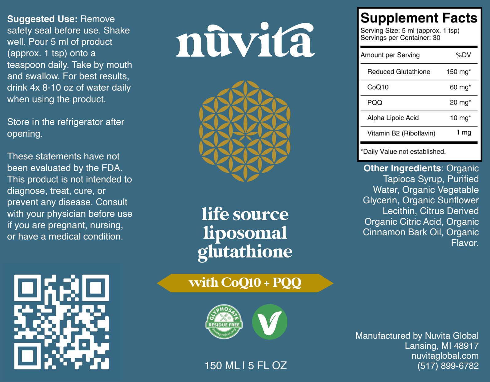 Life Source Liposomal Glutathione (Full Retail $79.95)