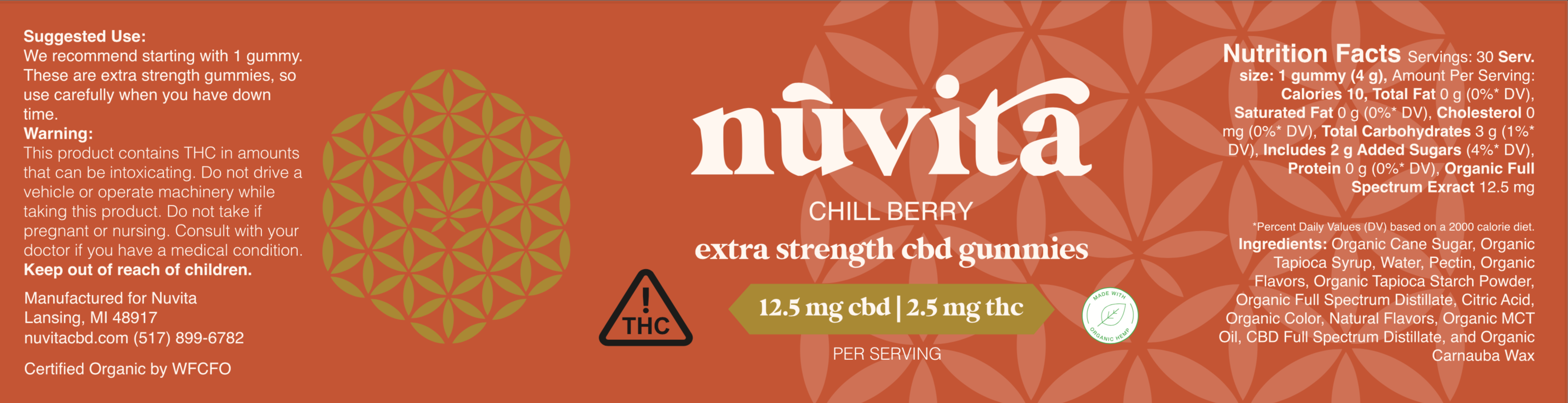 Chill Berry CBD Gummies with THC (Full Retail $79.95)